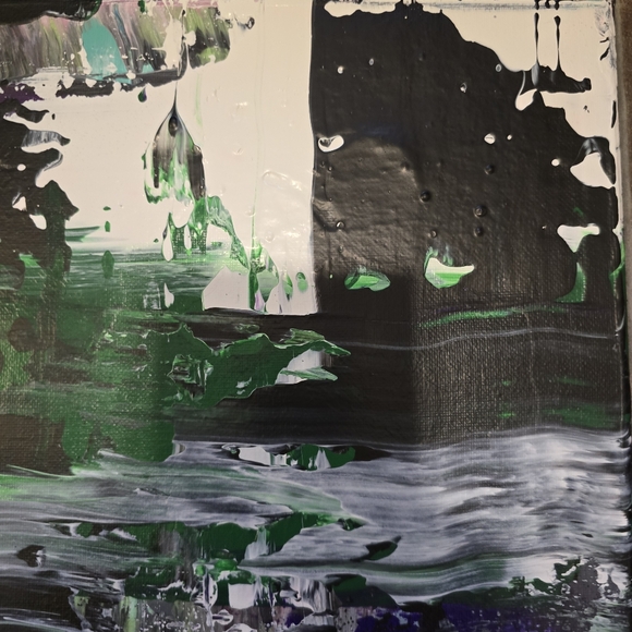 HANDCRAFTED Abstract Painting HANDMADE Artwork HANDPAINTED Wall Art Decor - Picture 8 of 17